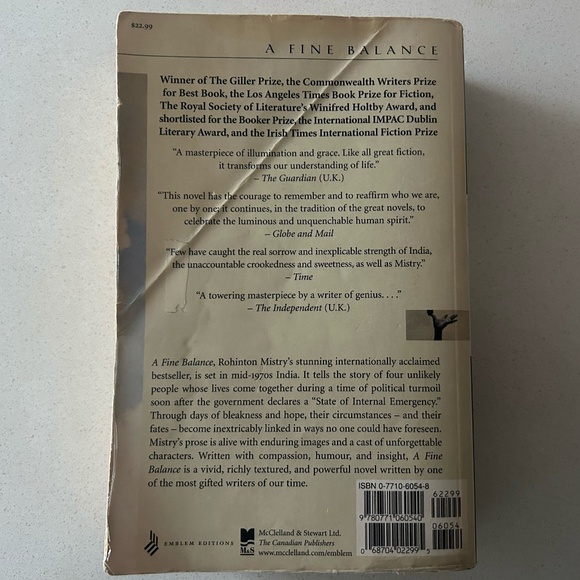 A Fine Balance by Rohinton Mistry - Picture 2 of 2